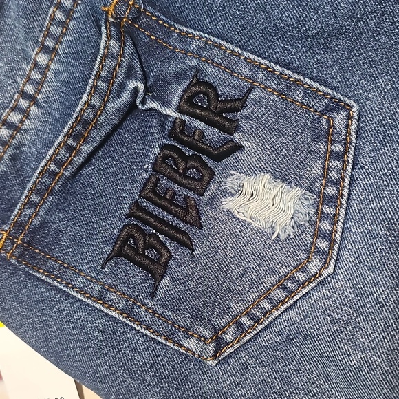 Justin Bieber Purpose‎ Tour Denim Shorts NWT Medium - Picture 6 of 7